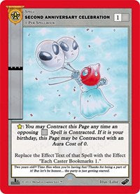 Second Anniversary Celebration (1st Edition) | Holiday Promos | Gold | Holo