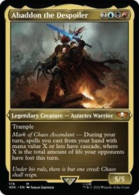 Abaddon the Despoiler (Display Commander) (Surge Foil) - Thick Stock 178 M