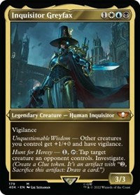 Inquisitor Greyfax (Display Commander) (Surge Foil) - Thick Stock 179 M