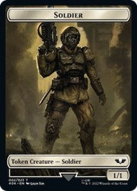Soldier (002) // Space Marine Devastator Double-Sided Token (Surge Foil) 2 // 5 T