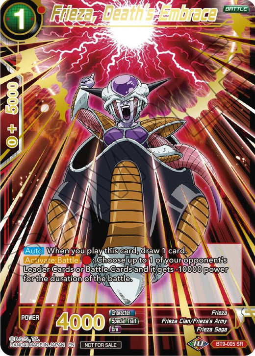 Frieza, Death's Embrace BT9-005 Promo Foil