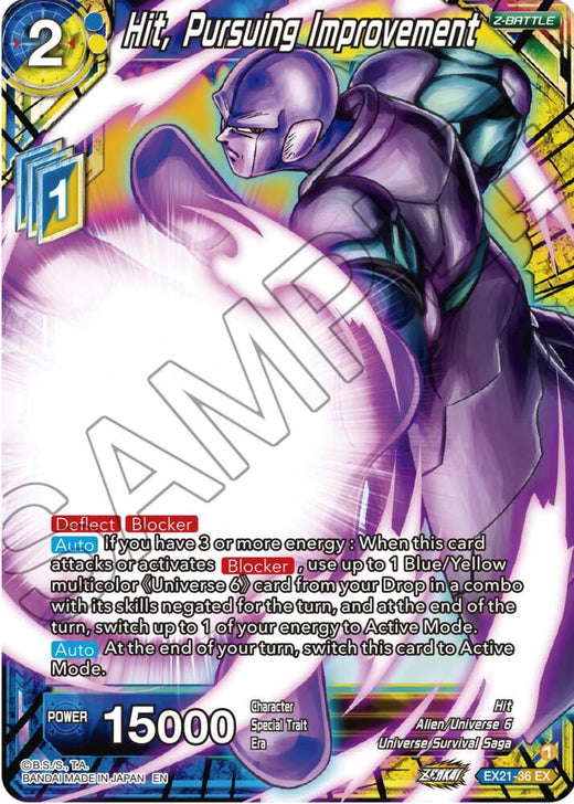 Hit, Pursuing Improvement EX21-36 Expansion Rare