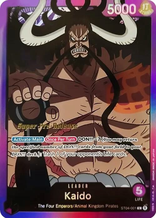One Piece Card Game: Super Pre-Release Starter Deck 4: Animal Kingdom Pirates Singles
