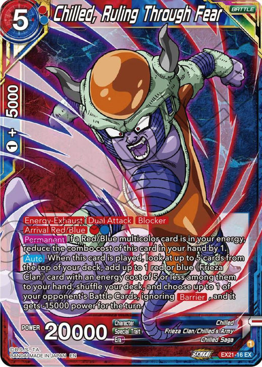 Chilled, Ruling Through Fear EX21-16 Expansion Rare