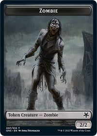 Zombie // Human Soldier Double-Sided Token 7 // 2 T