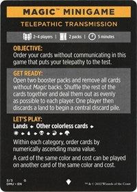 Magic Minigame: Telepathic Transmission 3 S