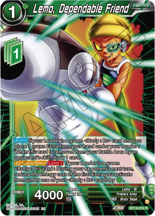 Lemo, Dependable Friend BT19-074 Rare