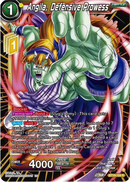 Angila, Defensive Prowess BT19-104 Rare