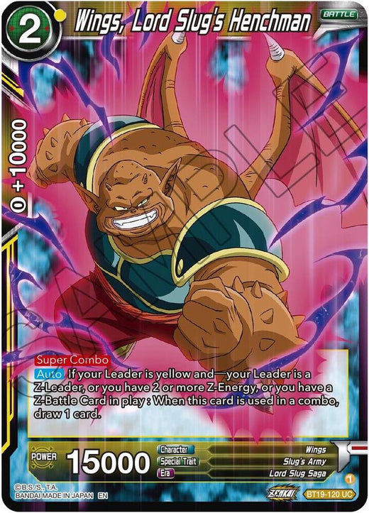 Wings, Lord Slug's Henchman BT19-120 Uncommon