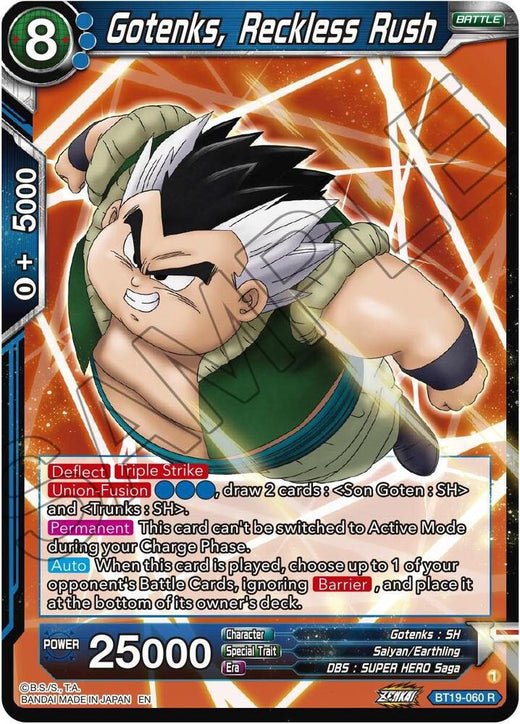 Gotenks, Reckless Rush BT19-060 Rare