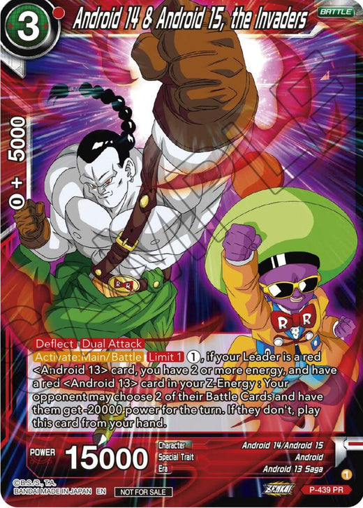 Android 14 & Android 15, the Invaders (Zenkai Series Tournament Pack Vol.2) P-439 Promo