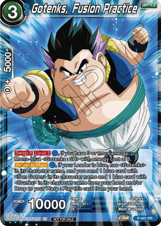 Gotenks, Fusion Practice (Zenkai Series Tournament Pack Vol.2) P-441 Promo