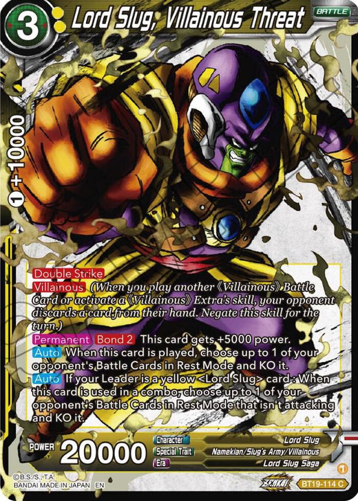 Lord Slug, Villainous Threat BT19-114 Common