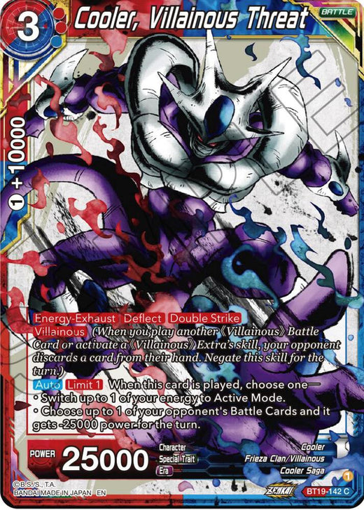 Cooler, Villainous Threat BT19-142 Common