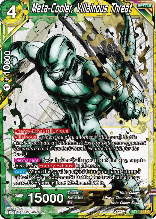 Meta-Cooler, Villainous Threat BT19-146 Common