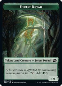 Forest Dryad Token 3 T