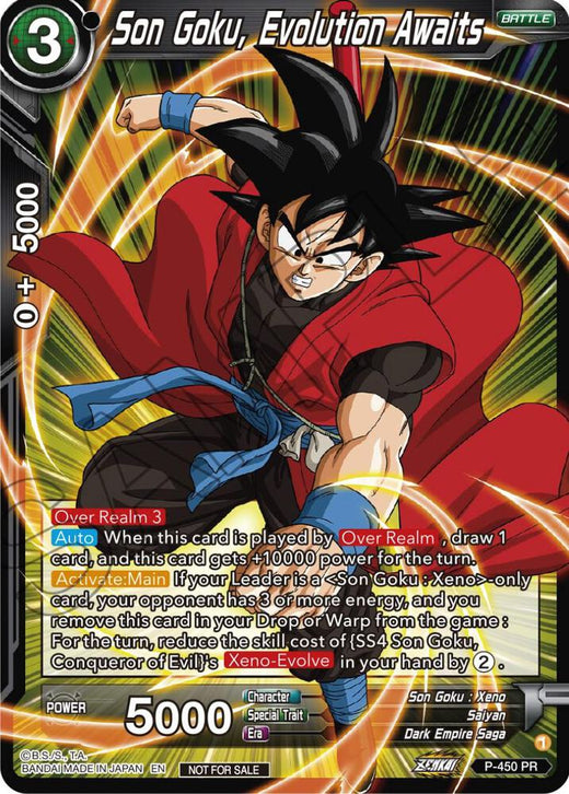 Son Goku, Evolution Awaits P-450 Promo