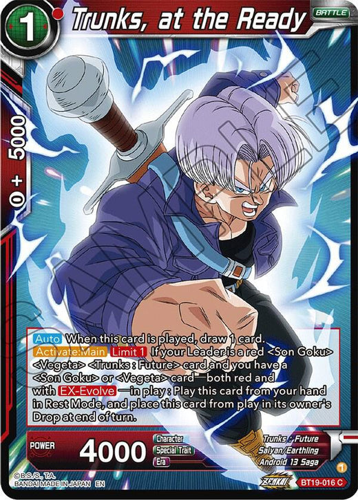 Trunks, at the Ready BT19-016 Common