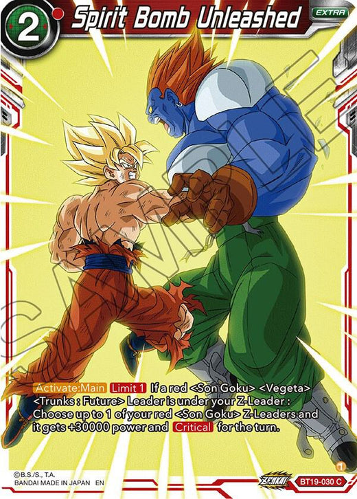 Spirit Bomb Unleashed BT19-030 Common