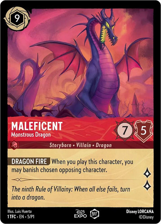 Maleficent - Monstrous Dragon 5 Promo Holofoil