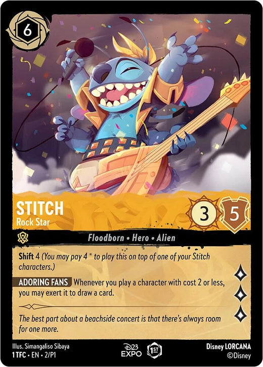 Stitch - Rock Star 2 Promo Holofoil