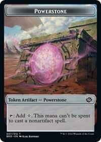 Powerstone // Soldier (008) Double-Sided Token 7 // 8 T Foil