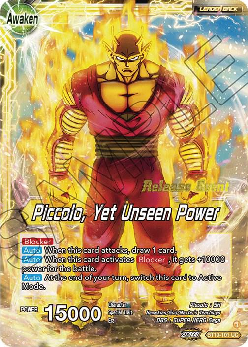 Piccolo // Piccolo, Yet Unseen Power (Fighter's Ambition Holiday Pack) BT19-101 Promo