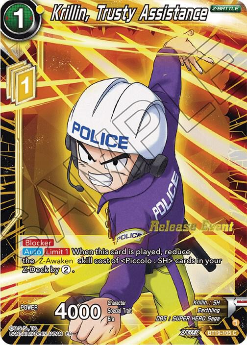 Krillin, Trusty Assistance (Fighter's Ambition Holiday Pack) BT19-105 Promo