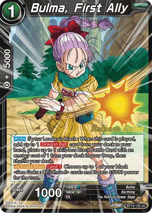 Bulma, First Ally (Fighter's Ambition Holiday Pack) BT19-135 Promo