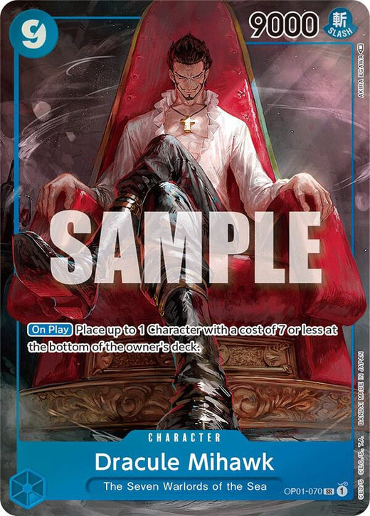 Dracule Mihawk (Parallel) OP01-070 SR Foil