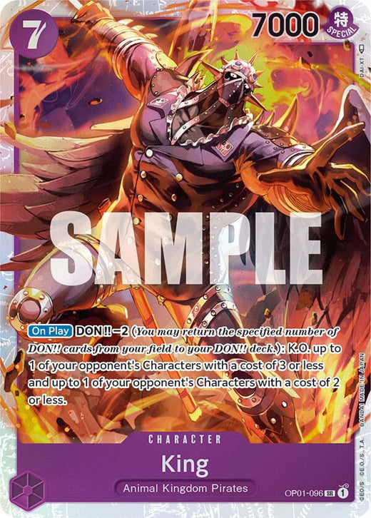 King (096) OP01-096 SR Foil