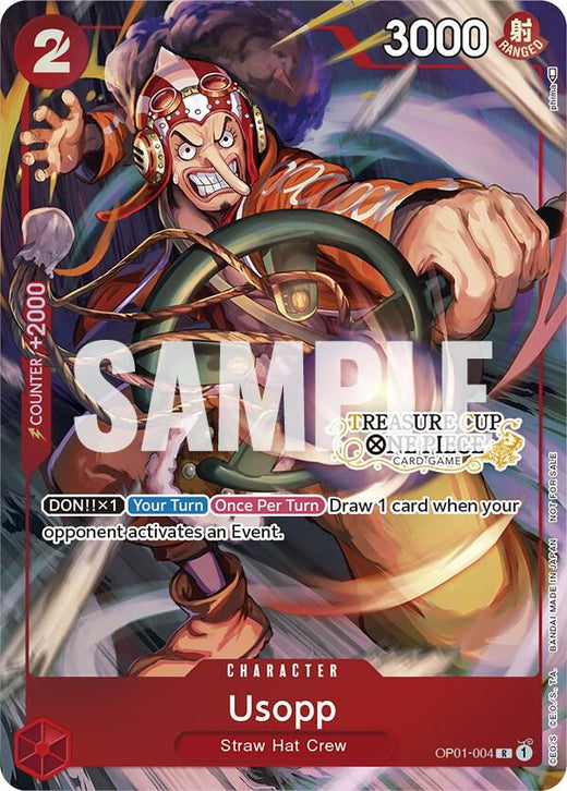 Usopp - OP01-004 (Treasure Cup) OP01-004 PR Foil