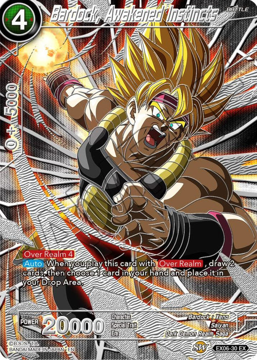 Bardock, Awakened Instincts EX06-30 Expansion Rare Foil