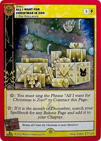 All I Want for Christmas Is Zoo (First Edition) | Holiday Promos | Gold | Holo | #17/19