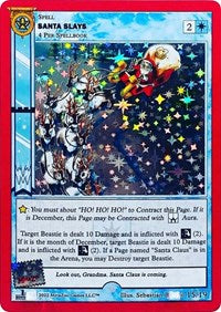 Santa Slays (First Edition) | Holiday Promos | Gold | Holo | #15/19