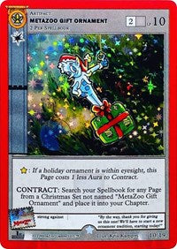MetaZoo Gift Ornament (First Edition) | Holiday Promos | Gold | Reverse Holo | #10/19