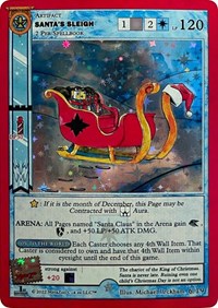 Santa's Sleigh (First Edition) | Holiday Promos | Gold | Reverse Holo | #6/19