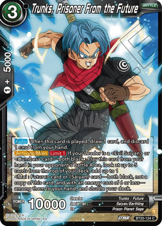 Trunks, Prisoner From the Future BT20-124 Common