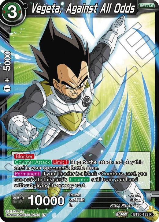 Vegeta, Against All Odds BT20-123 Rare