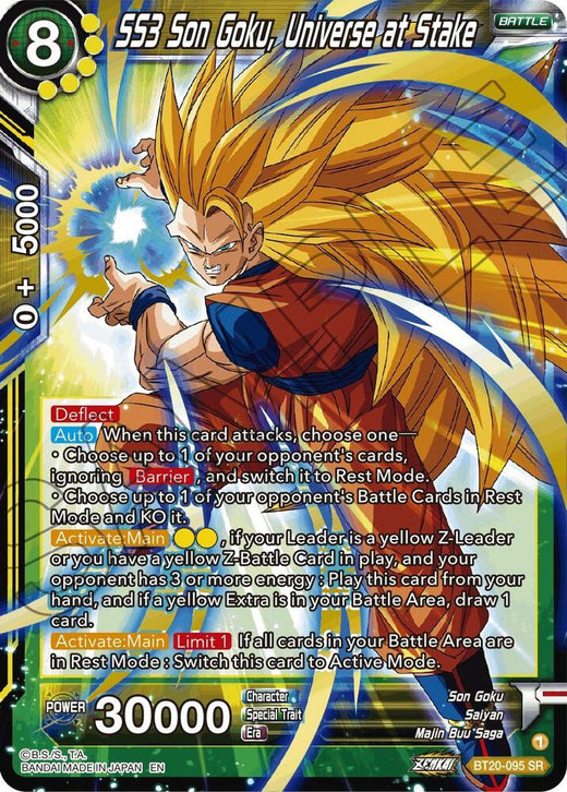 SS3 Son Goku, Universe at Stake BT20-095 Super Rare Foil