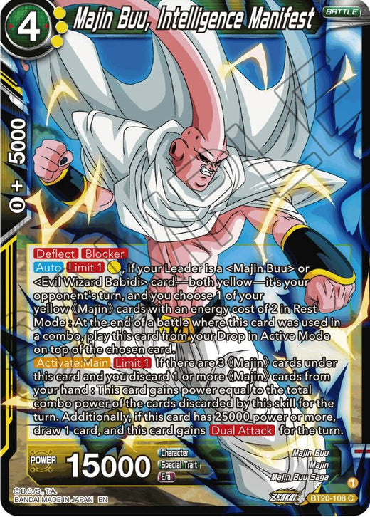 Majin Buu, Intelligence Manifest BT20-108 Common