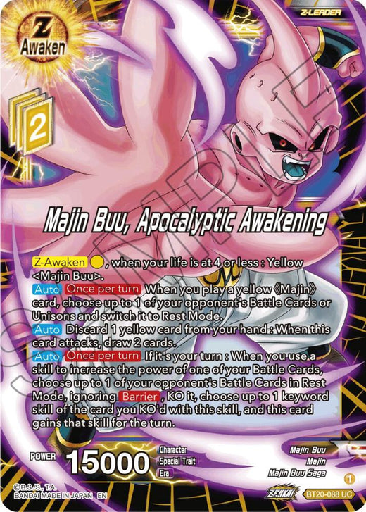 Majin Buu, Apocalyptic Awakening BT20-088 Uncommon