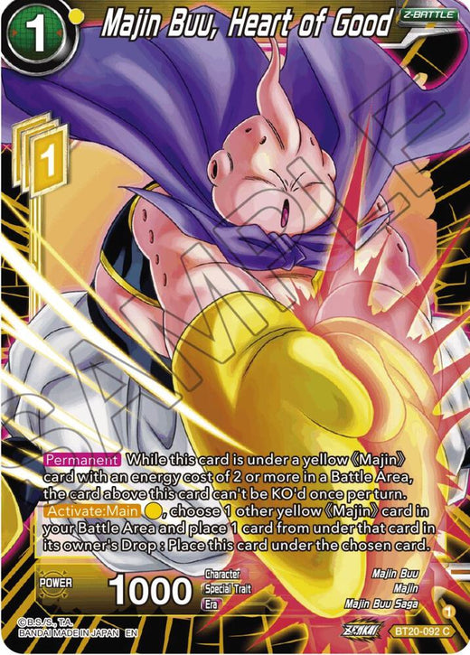 Majin Buu, Heart of Good BT20-092 Common