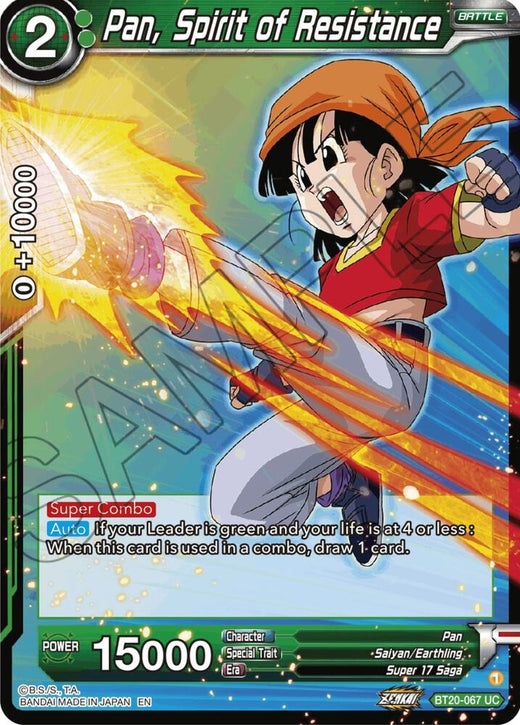 Pan, Spirit of Resistance BT20-067 Uncommon