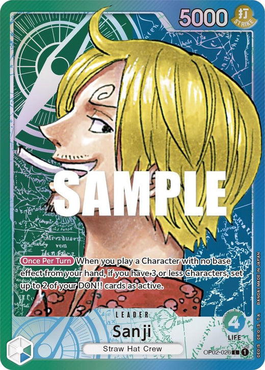 Sanji (Alternate Art) OP02-026 L Foil