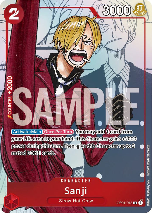 Sanji - OP01-013 (Alternate Art) OP01-013 PR Foil