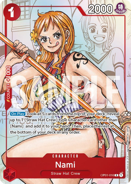 Nami - OP01-016 (Alternate Art) OP01-016 PR Foil