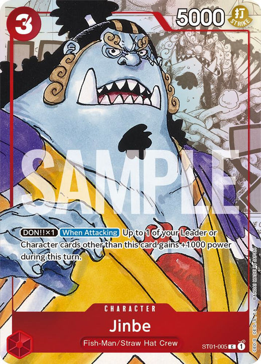 Jinbe - ST01-005 (Alternate Art) ST01-005 PR Foil