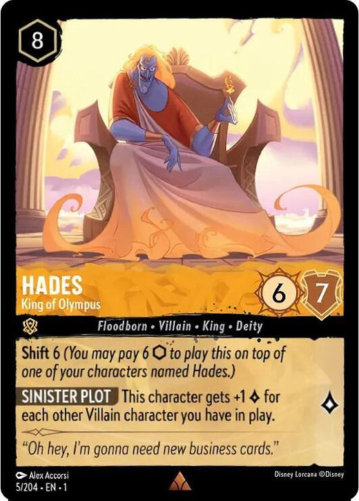 Hades - King of Olympus 5/204 Rare