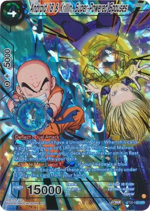 Android 18 & Krillin, Super-Powered Spouses (SPR) BT20-043 Special Rare Foil